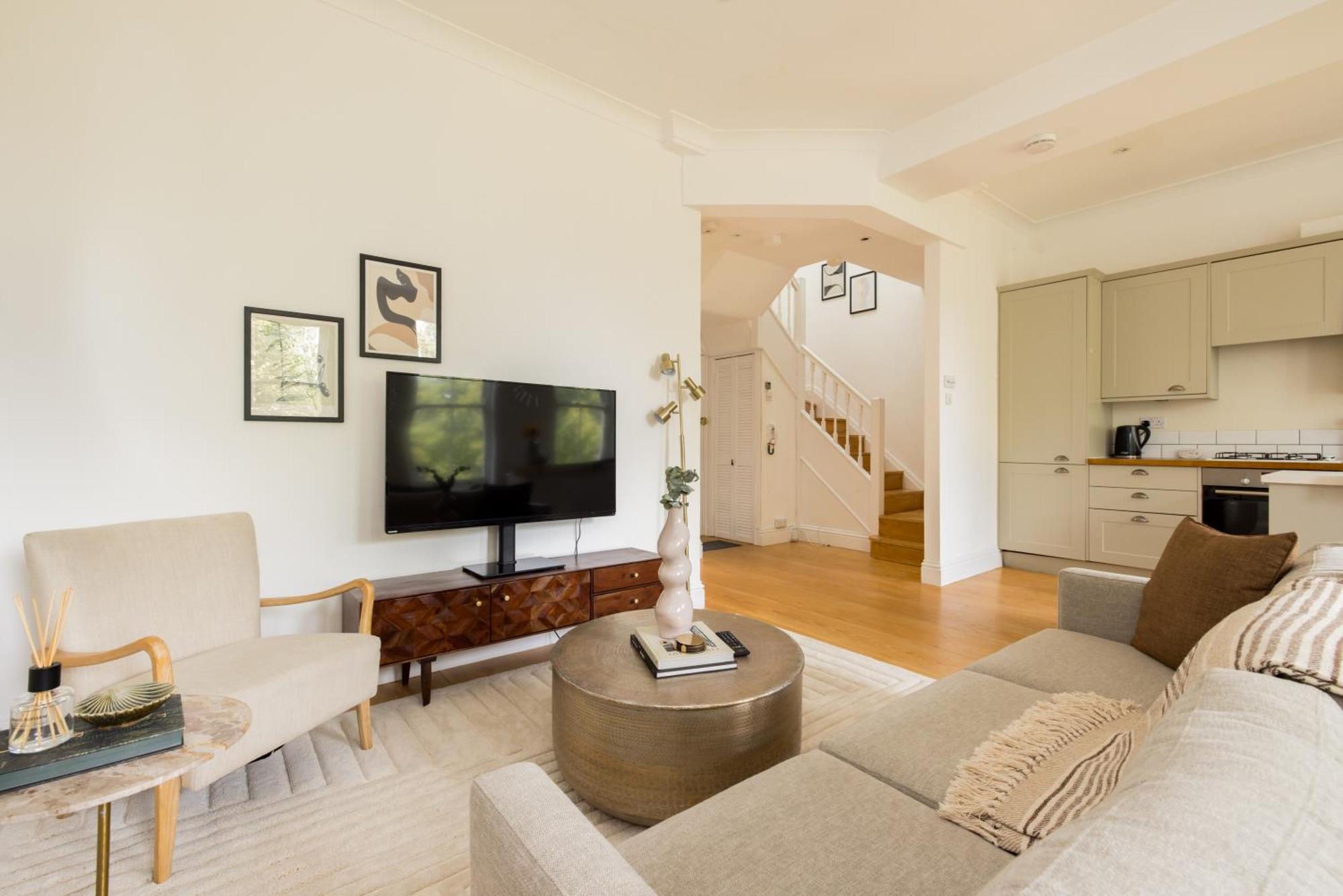 The Philbeach Gardens Place - Lovely 5Bdr Flat With Terrace 런던 외부 사진